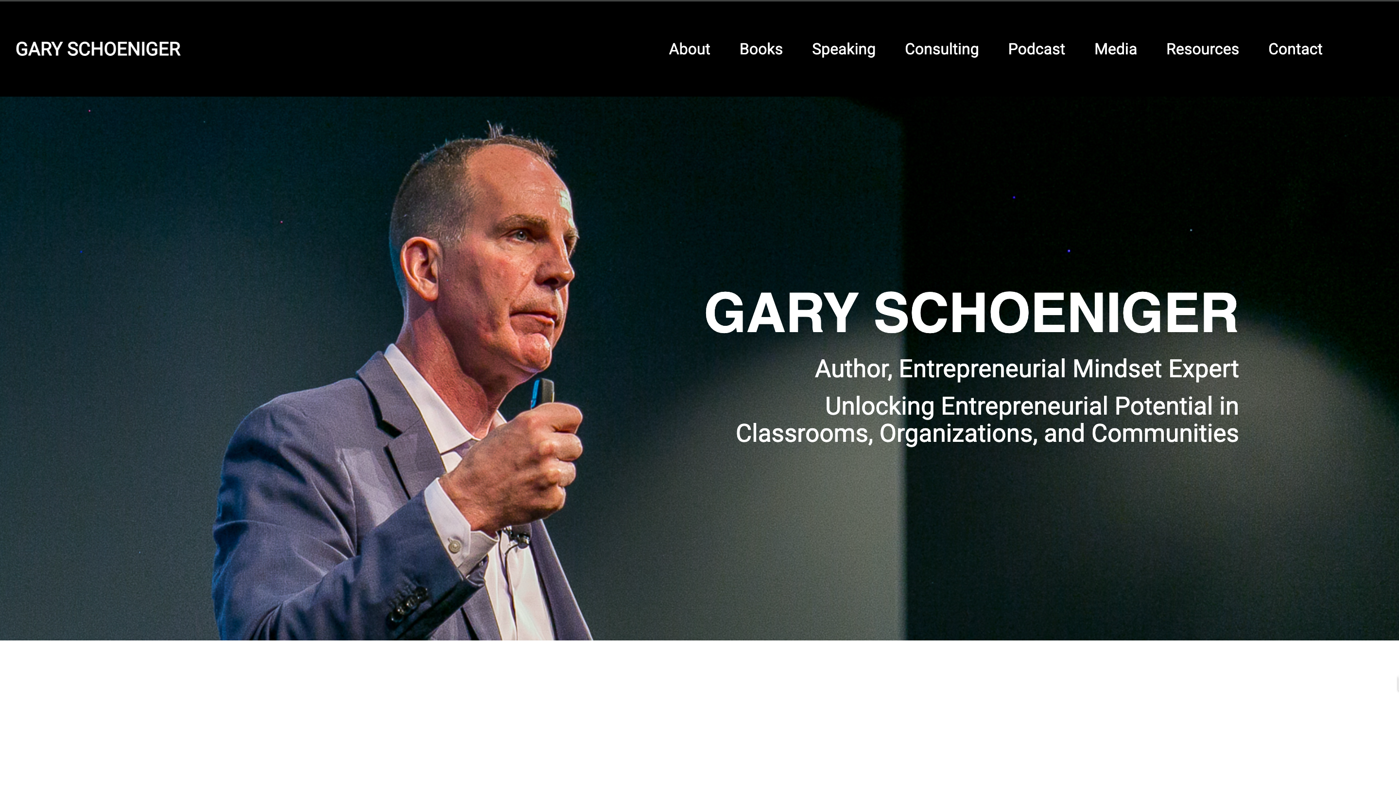 Gary Schoeniger LLC website
